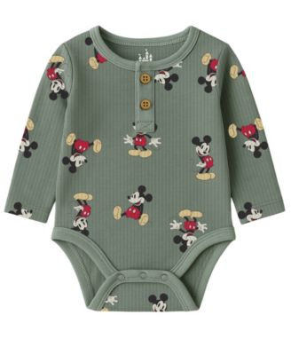 Baby Boys' Mickey Mouse Bodysuit, Hat and Pants, 3-Piece Set