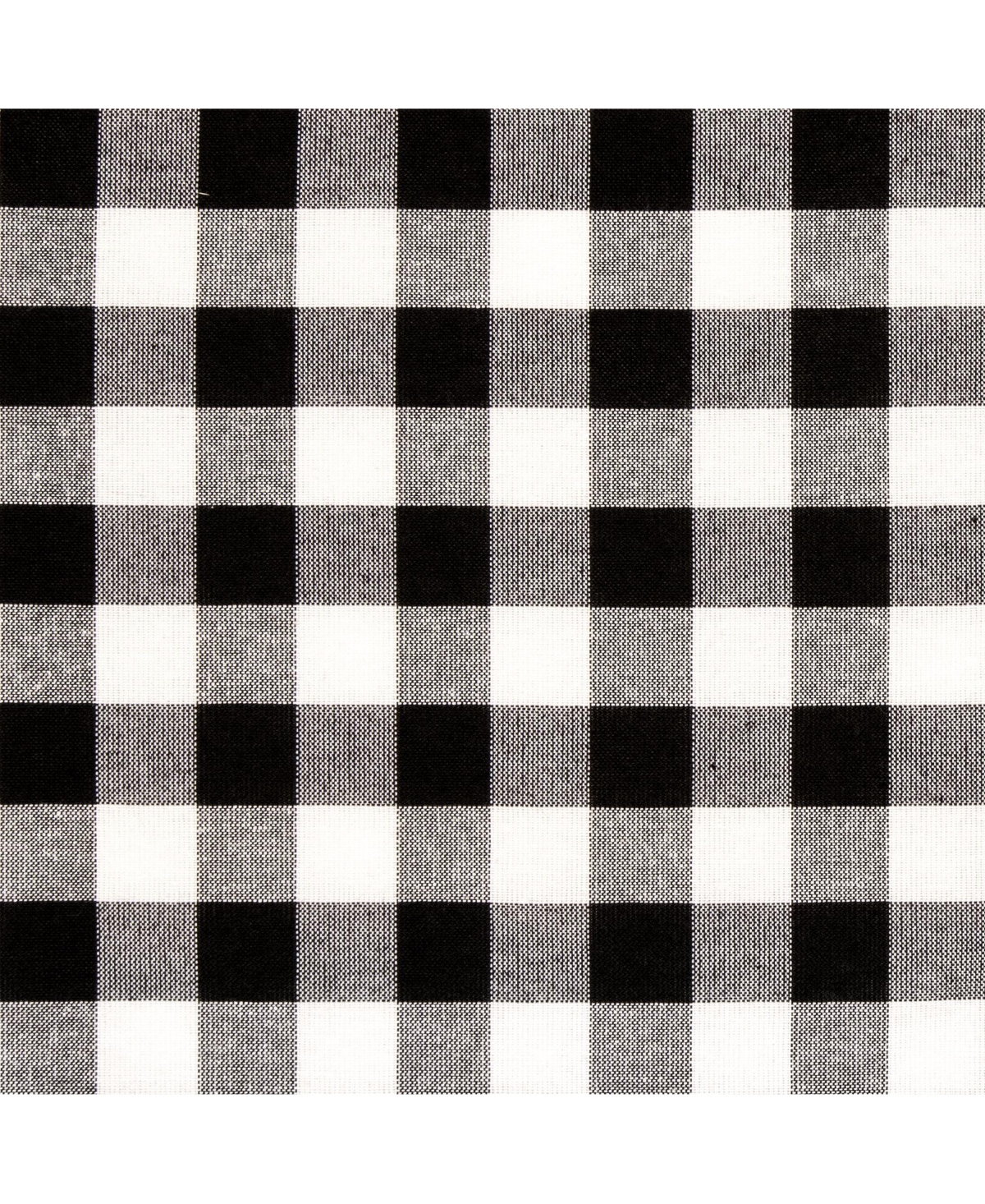 Kate Aurora Farmhouse Plaid Gingham Check Swag Valance Curtain Panel Pair - 72 in. W x 63 L