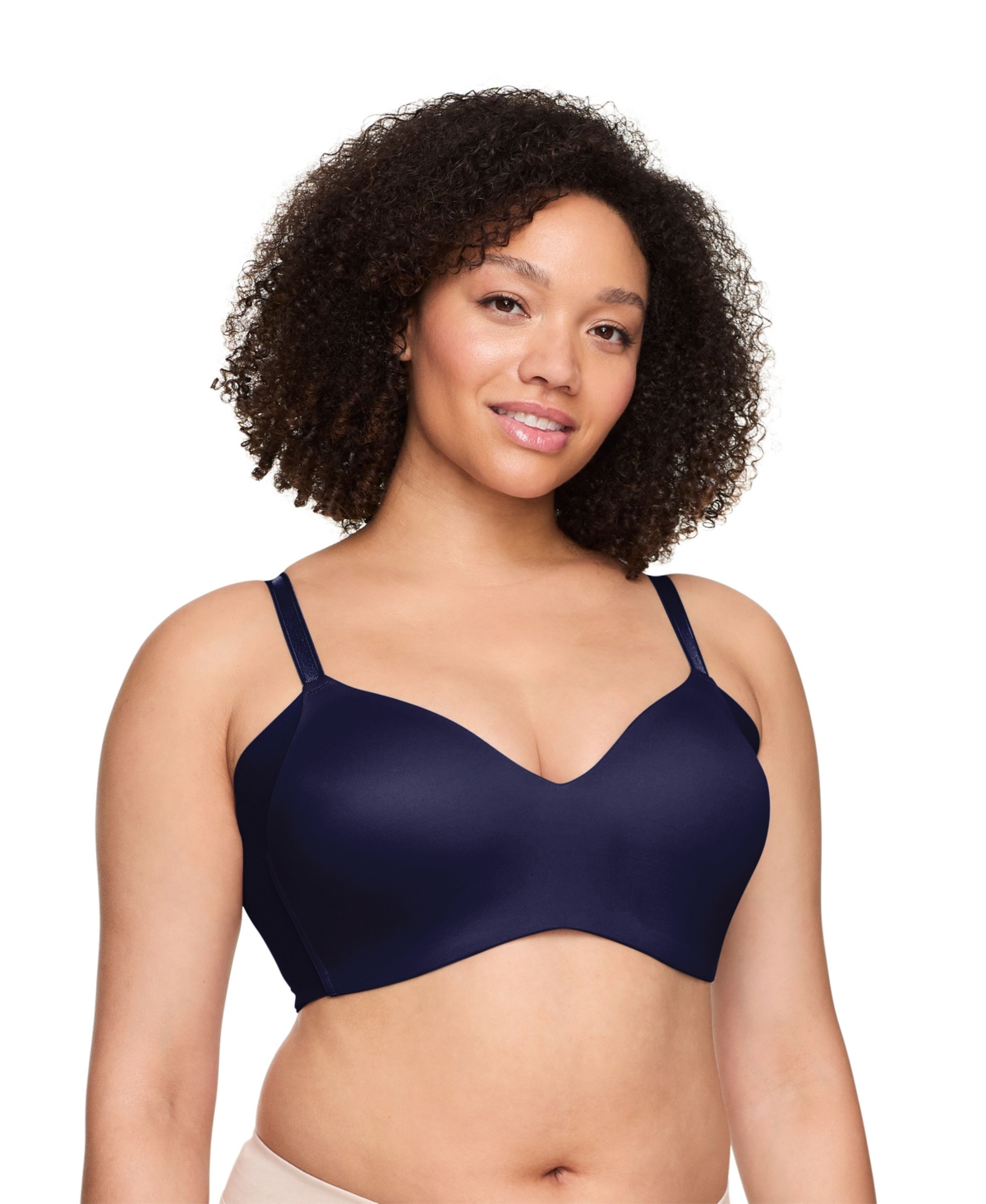 Warner's Women's No Side Effects Underarm-smoothing Wireless Bra Rm3061a In Blue