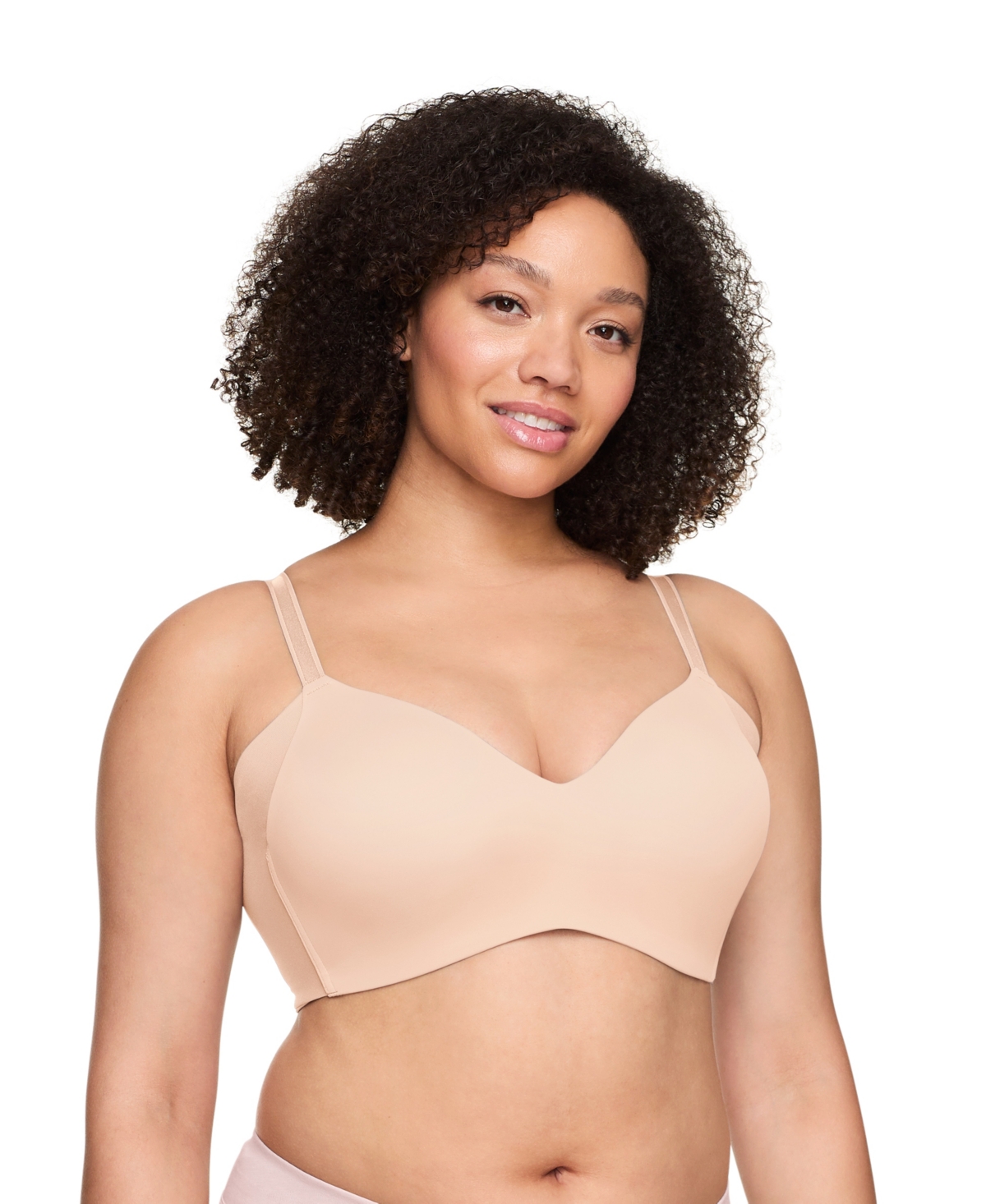 Warner's Women's No Side Effects Underarm-smoothing Wireless Bra Rm3061a In Neutral