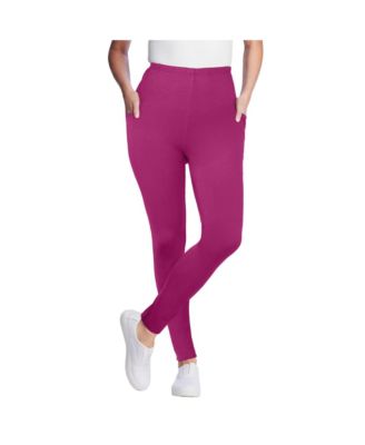 Women's Within Tall Stretch-Cotton Knit Pull-On Pocket Leggings