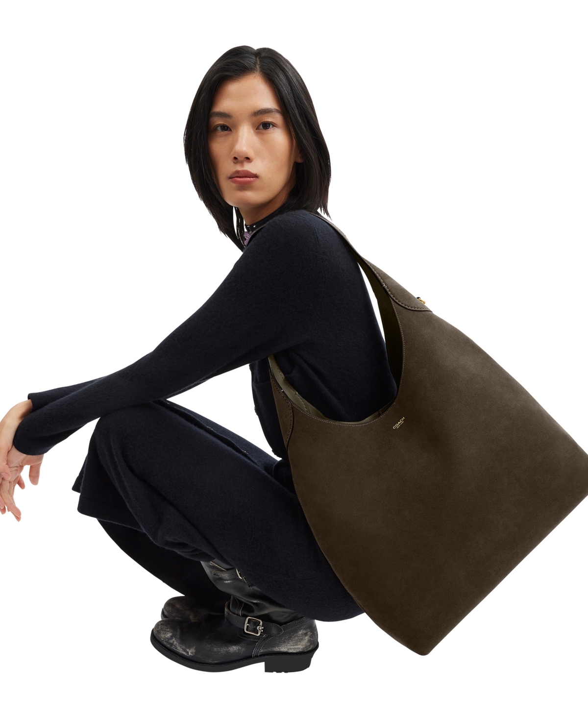 Coach Suede Brooklyn Extra-Large Shoulder Bag 39
