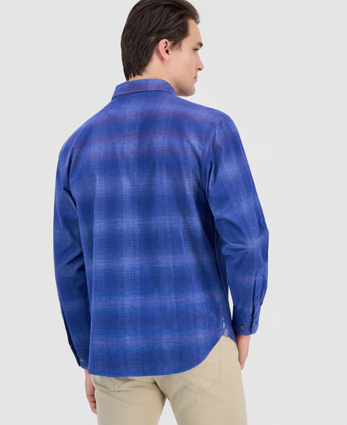 Tommy Bahama Men's Coastline Cord Sunset Long-Sleeve Plaid Button-Front Shirt