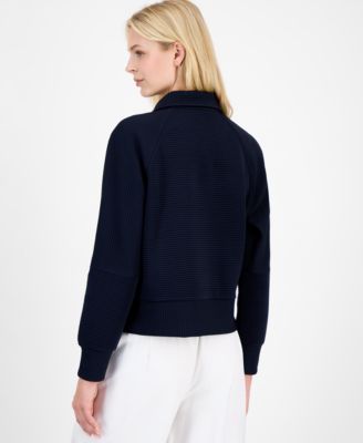 Women's Quarter Zip Ottoman Sweatshirt