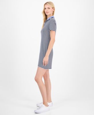 Women's Striped Polo Dress