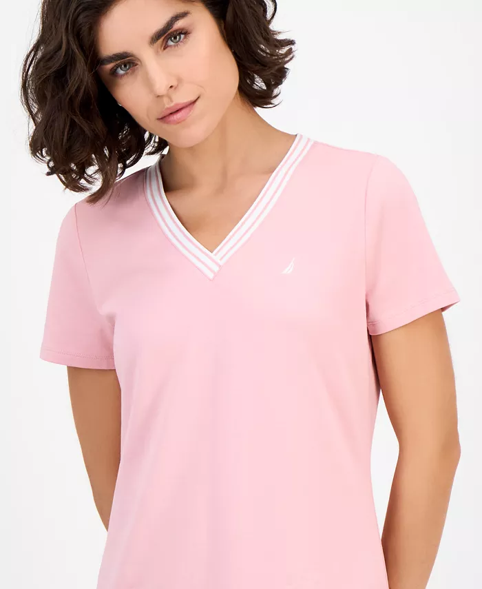 Nautica Women's V-Neck T-Shirt Dress - thumbnail 7