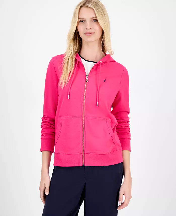 Jeans Women's Solid Zip-Front Hoodie, Online Only - thumbnail 9