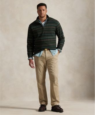 Men's Big & Tall Estate-Rib Quarter-Zip Pullover Sweater