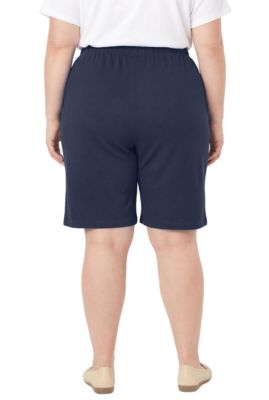 Plus Size 7-Day Knit Bermuda Shorts