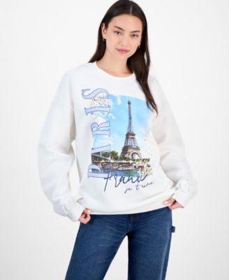 Love Tribe - Juniors' Paris Retro Graphic Sweatshirt