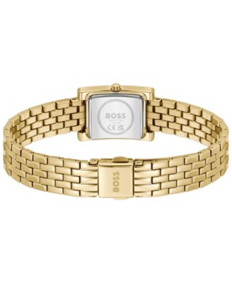 Women's Lucy Precious Quartz Basic Mini Ionic Plated Thin Gold Steel Watch, 18.50mm