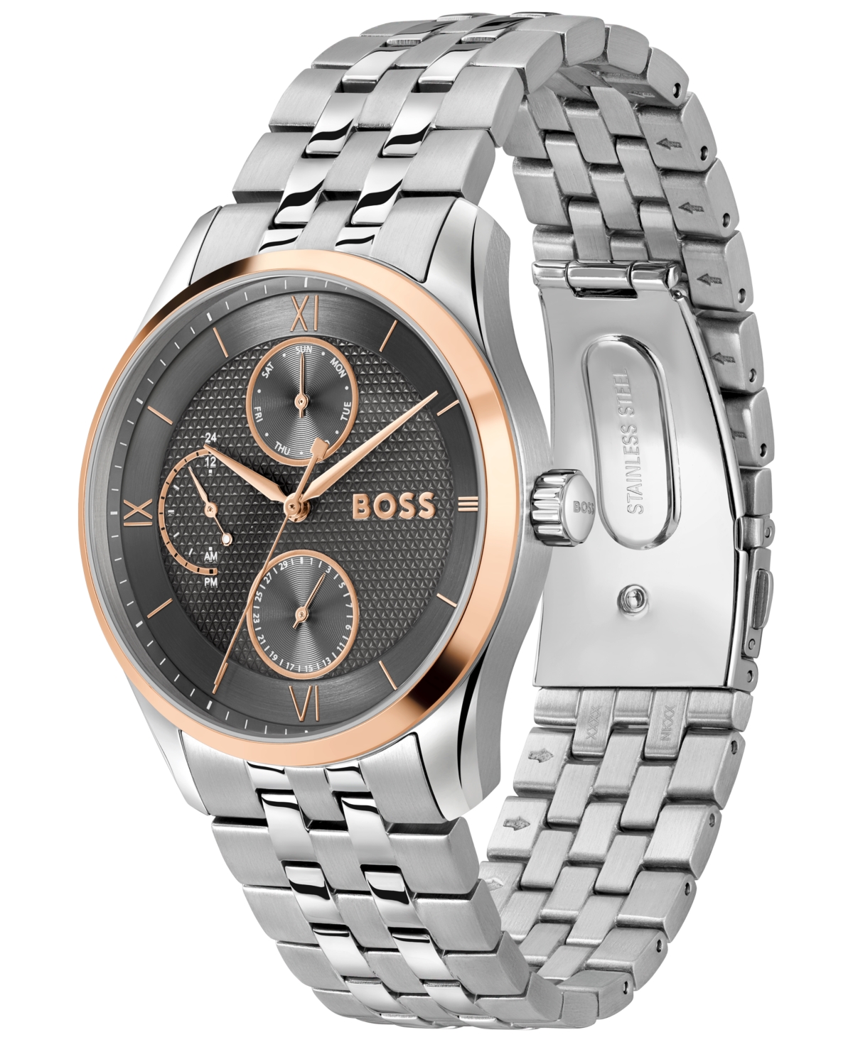 Hugo Boss Boss Principle Master Chronograph Watch, 41mm In Silver
