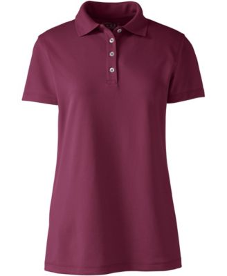 Women's School Uniform Short Sleeve Polyester Polo Shirt
