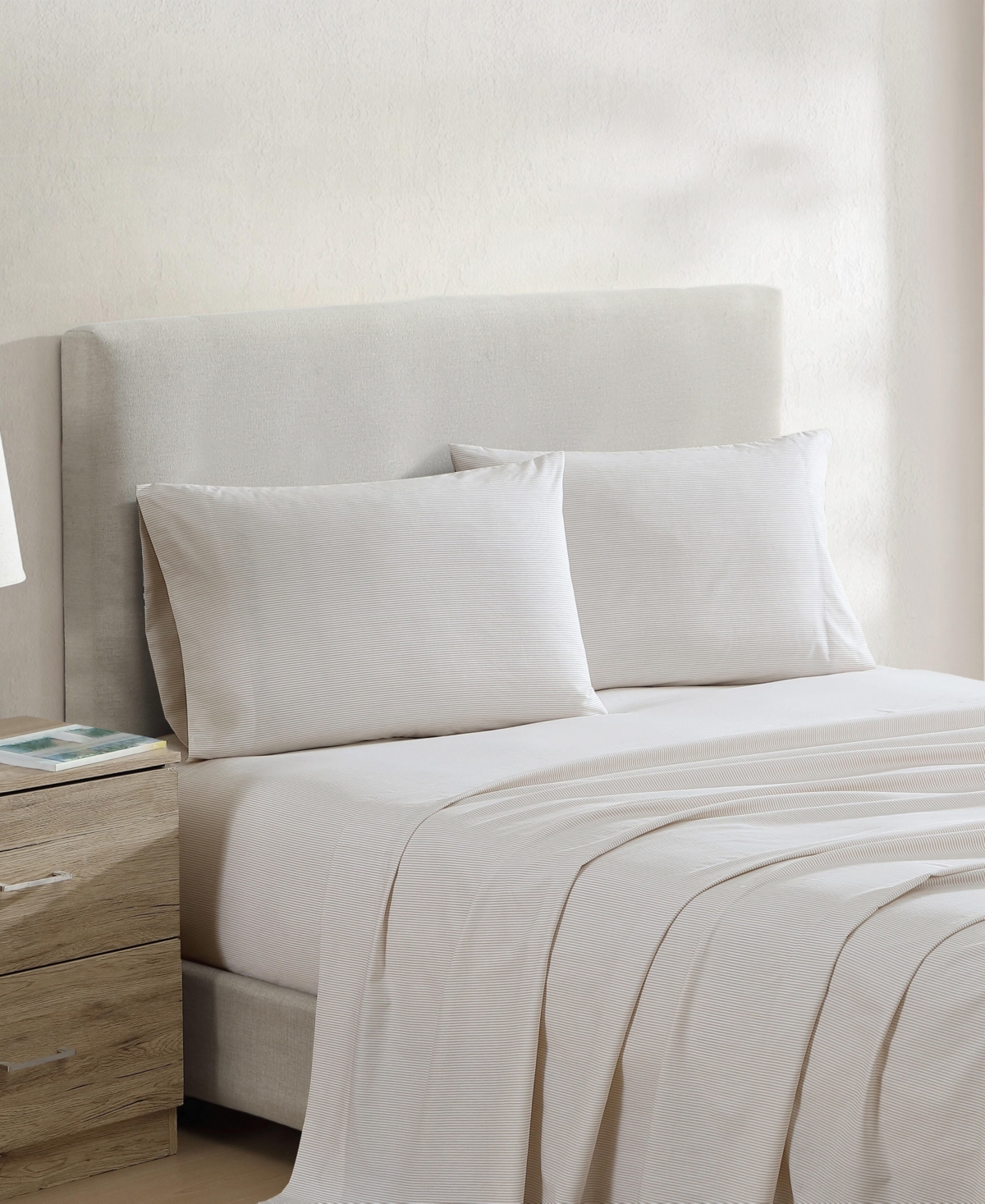 Nautica Closeout!  Cotton Percale 3-piece Sheet Set, Twin Xl In White