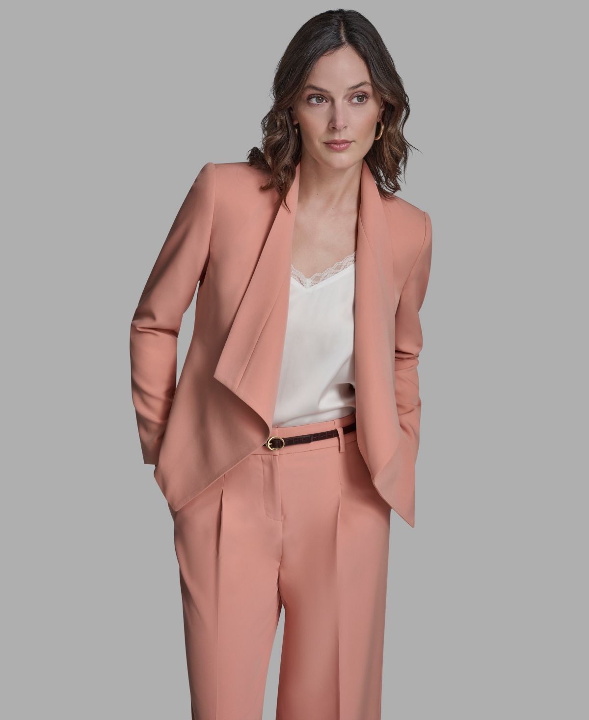 Bcbg Women's Open-front Jacket In Pink