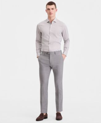 Men's Modern-Fit Wool TH-Flex Stretch Suit Separates Pant