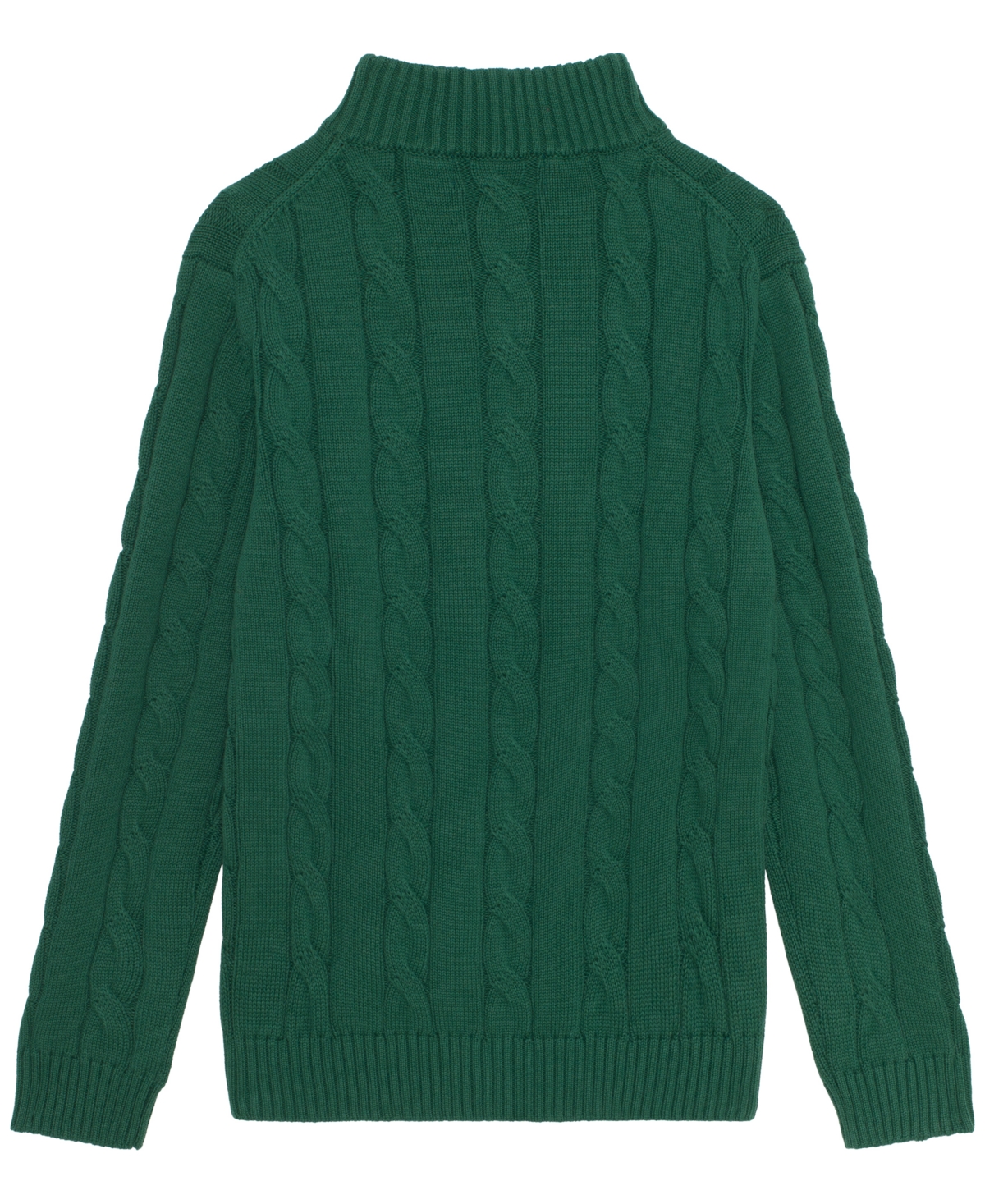 B By Brooks Brothers Big Boys Quarter Zip Mock Neck Sweater