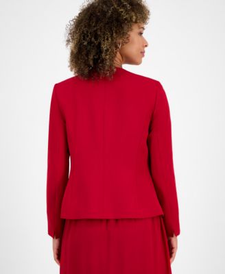 Women's Collarless Open-Front Blazer, Regular & Petite