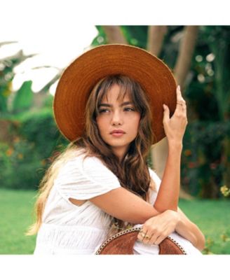 Loli Jute Hat in Terracotta Brown