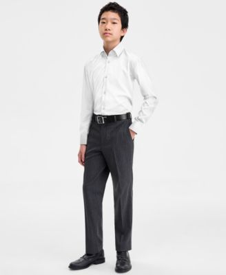 Boys' 8-20 Vertical Pinstripe Pants