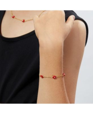Petit Daisy Red Bracelet