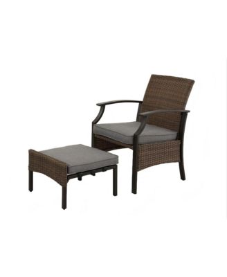 Wicker Coated Detachable Chat Set - 5 Pieces