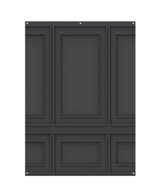 X-Drop Matte Vinyl Backdrop, Dark Wall Molding, 5x7'
