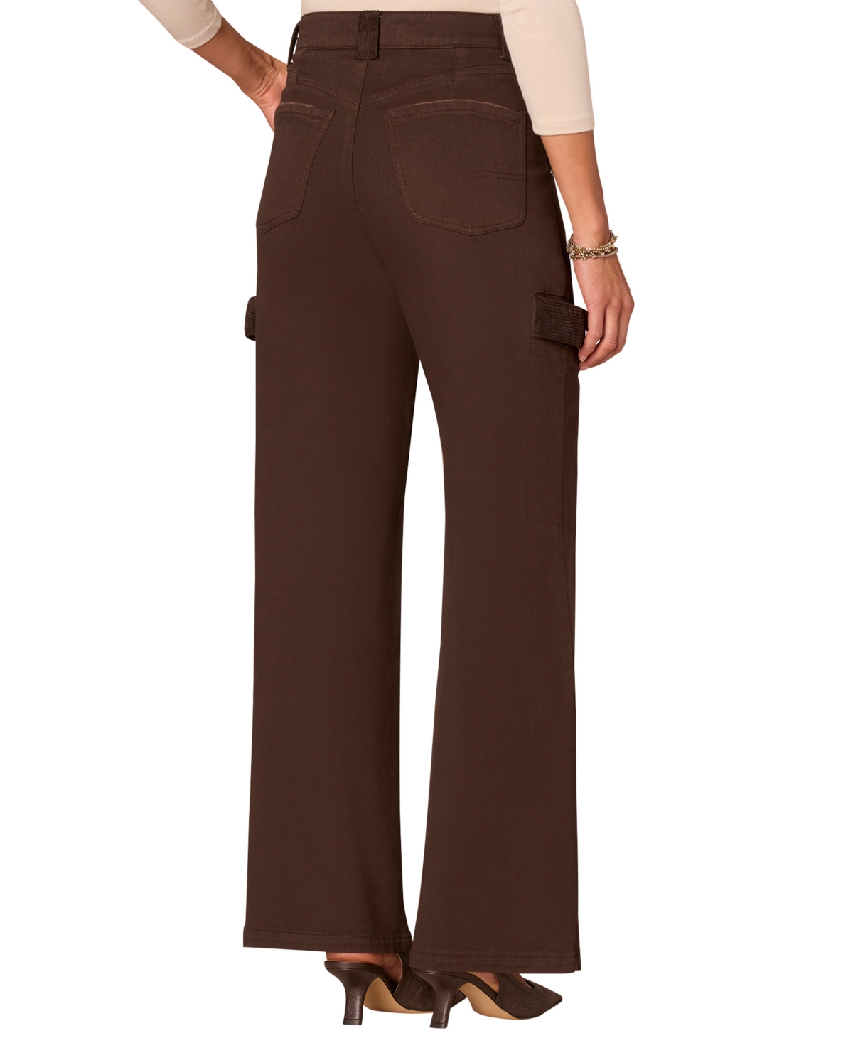 Democracy Women's "ab" Solution Skyrise Straight-leg Jeans In Brown