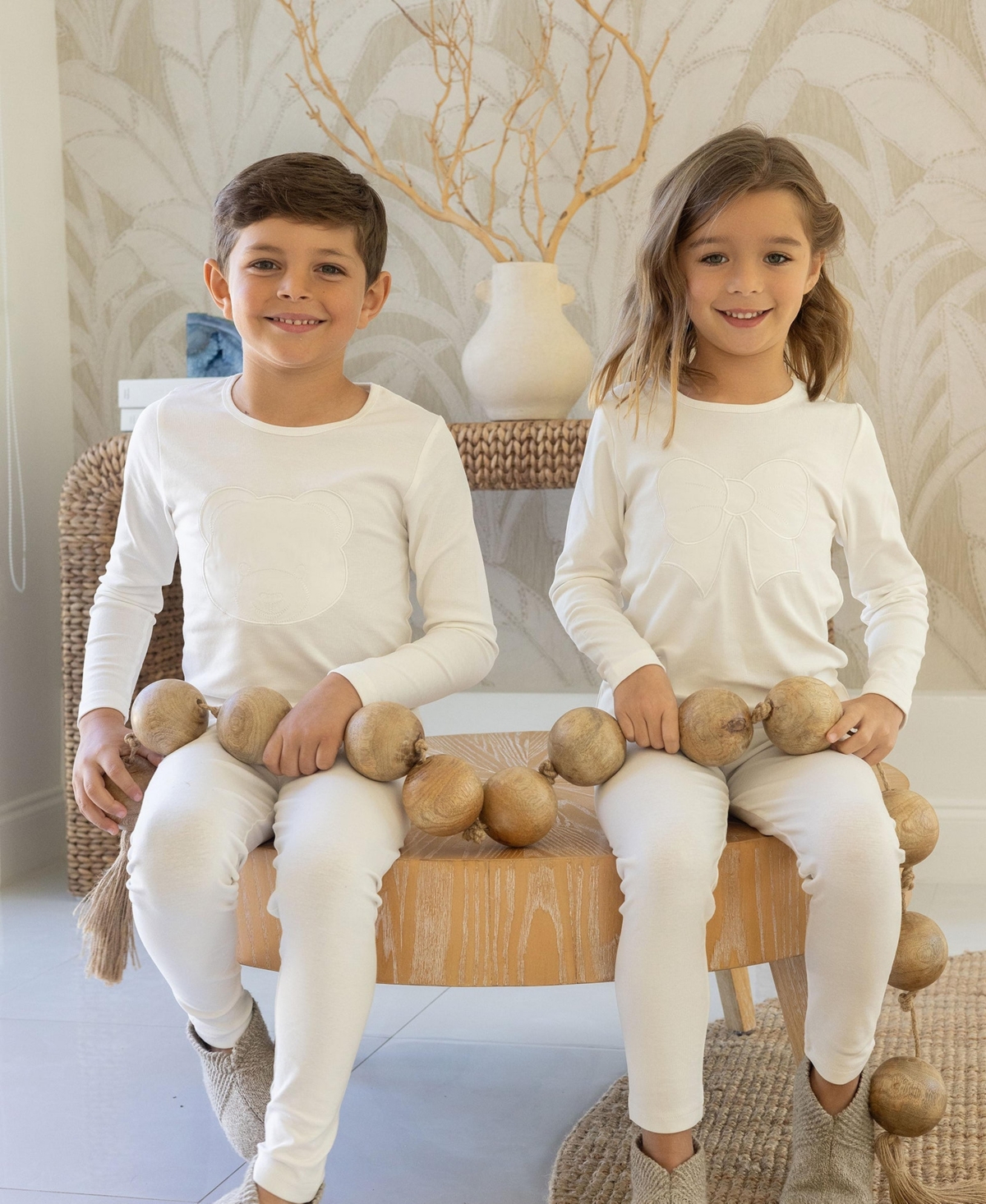 NoggiWear Baby Boys Little/Big Puffy Bear Loungewear Set