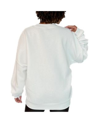 Women's White Ohio State Buckeyes Hot Shot Fleece Pullover Sweatshirt