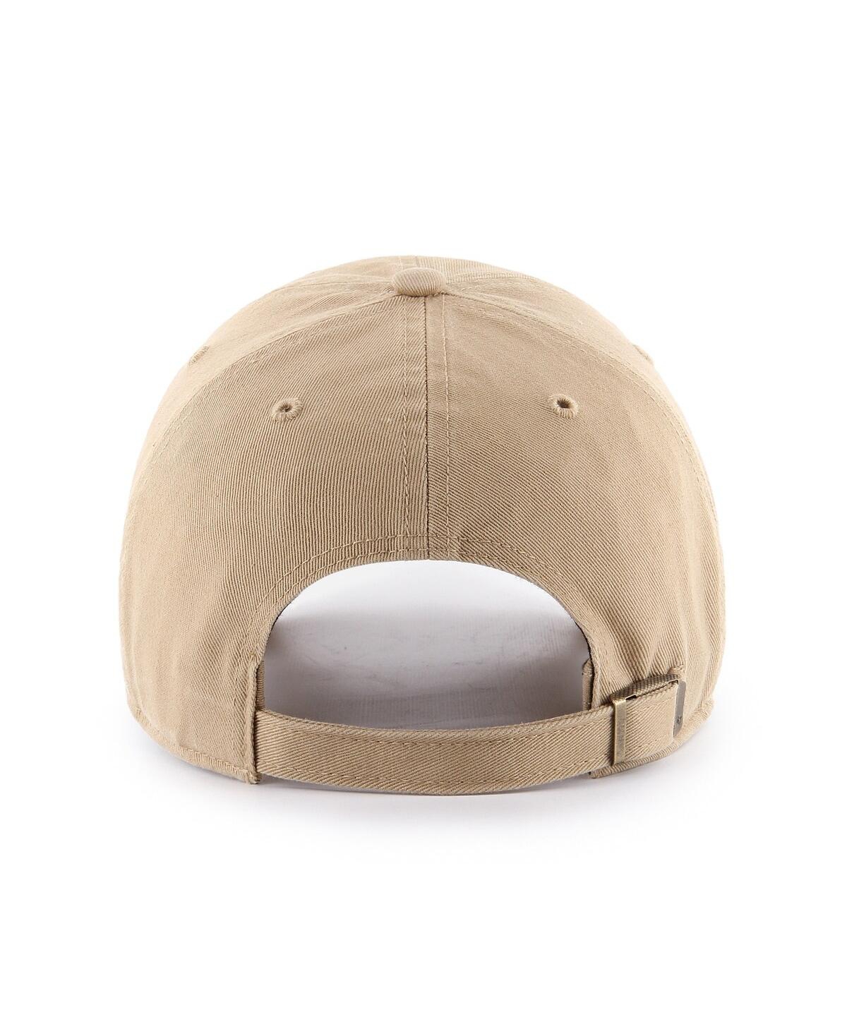 47 Brand Men's And Women's Khaki Golden State Valkyries Logo Clean Up Adjustable Hat In Brown