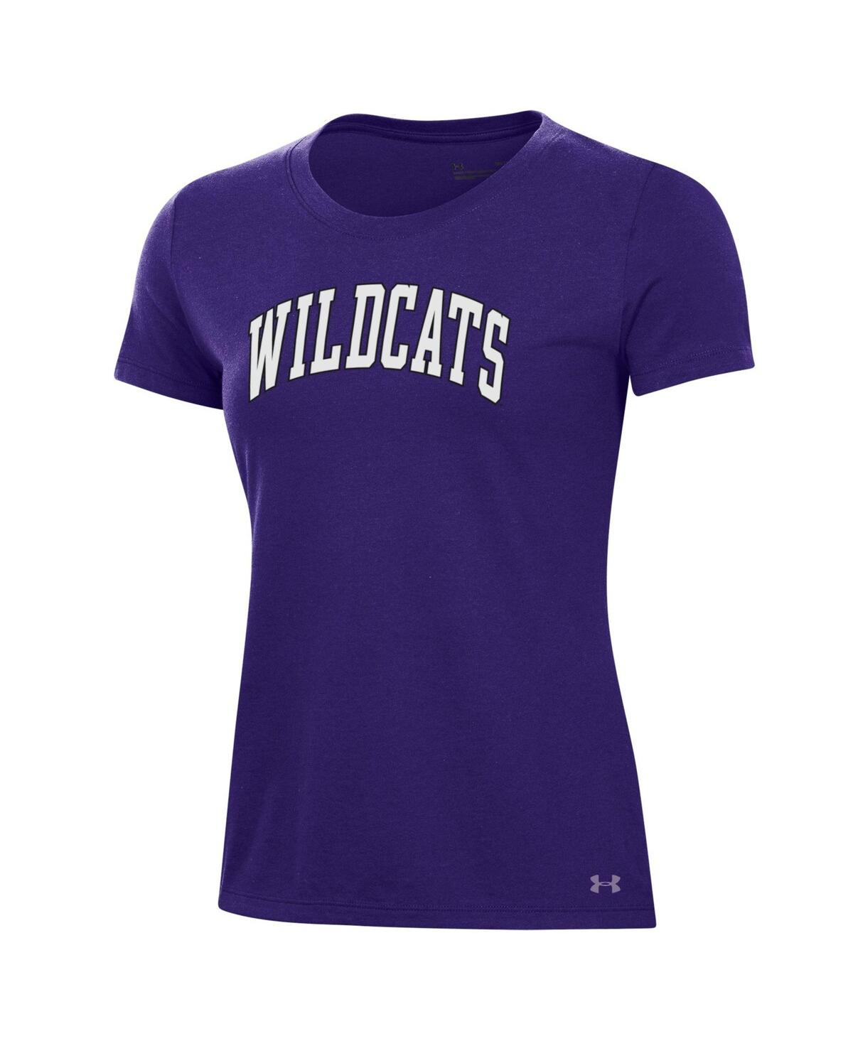 Under Armour Women's Purple Northwestern Wildcats Essentials 2-hit Performance T-shirt In Purple