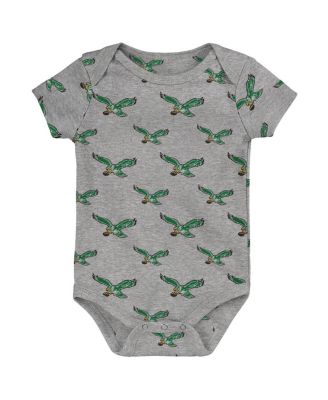 Newborn 3-Piece Philadelphia Eagles Little Tike Bodysuit Set