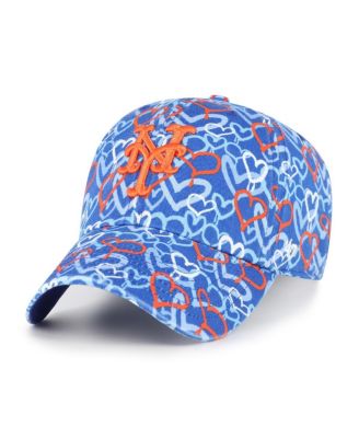'47 Brand - Big Girls Royal New York Mets Mural Clean Up Adjustable Hat