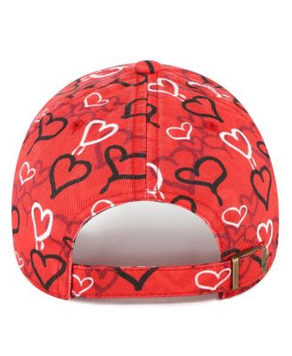 Big Girls Scarlet San Francisco 49ers Mural Clean Up Adjustable Hat
