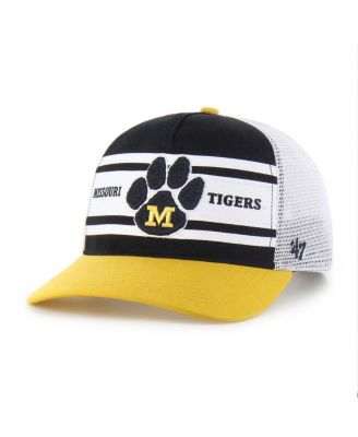 '47 Brand - Big Boys and Girls Black/Gold Missouri Tigers Super Stripe Hitch Adjustable Trucker Hat