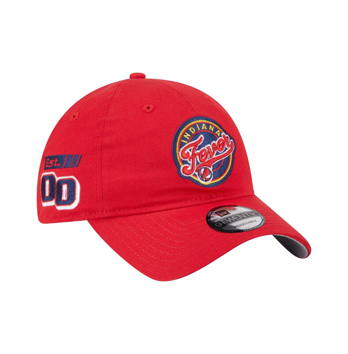 Головной убор New Era Red Indiana Fever 9TWENTY Established Date Side Patch Hat — фото 1