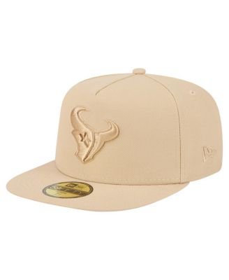 New Era - Men's&nbsp;Light Beige Houston Texans Color Pack A-Frame 59FIFTY Fitted Hat