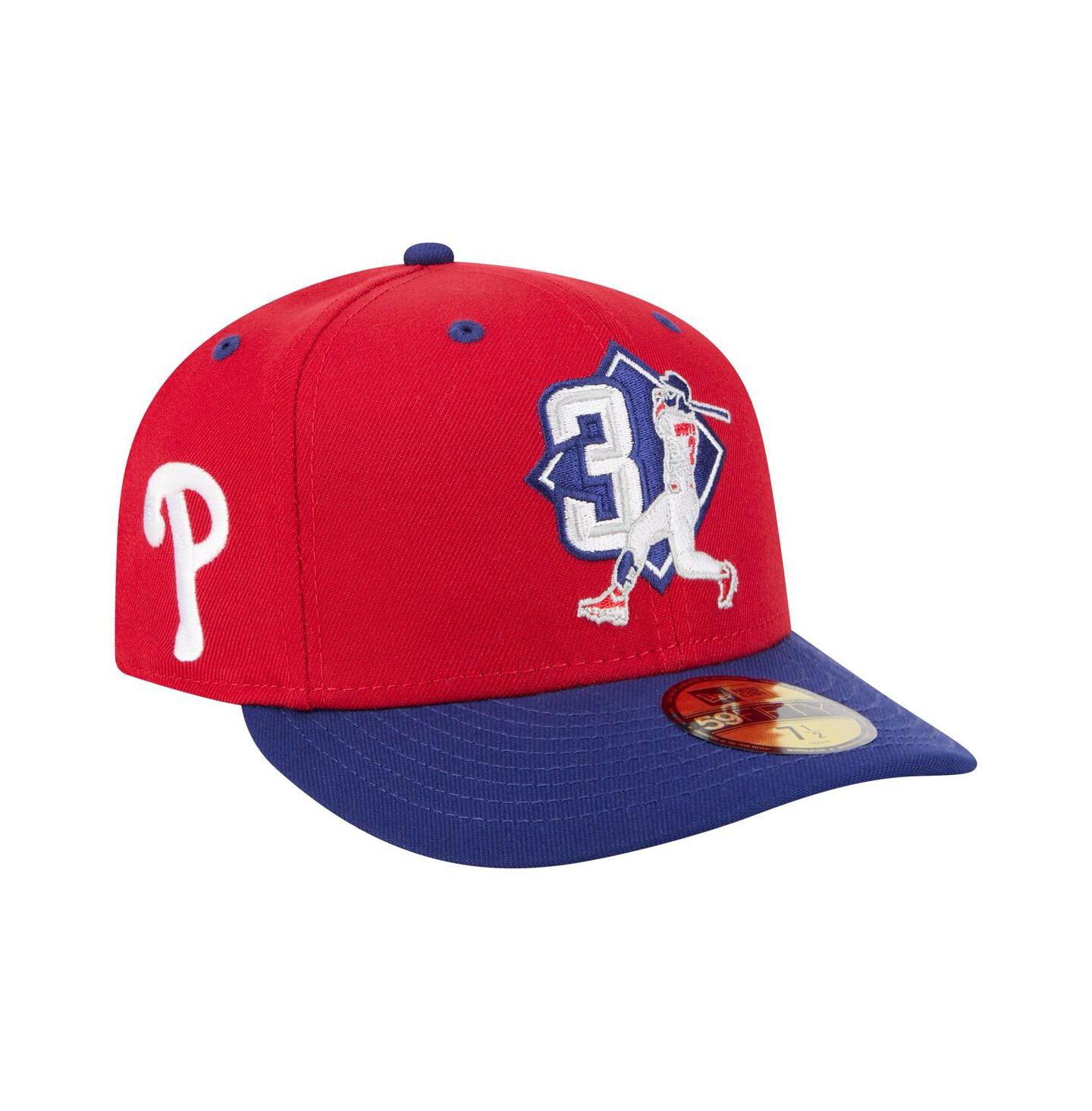 Мужская кепка New Era Bryce Harper Red Philadelphia Phillies 59FIFTY Fitted Hat — фото 1