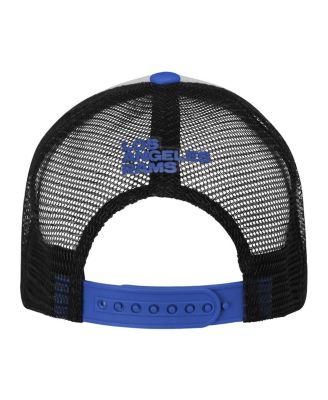 Big Boys and Girls White/Royal Los Angeles Rams Essentials Trucker Adjustable Hat