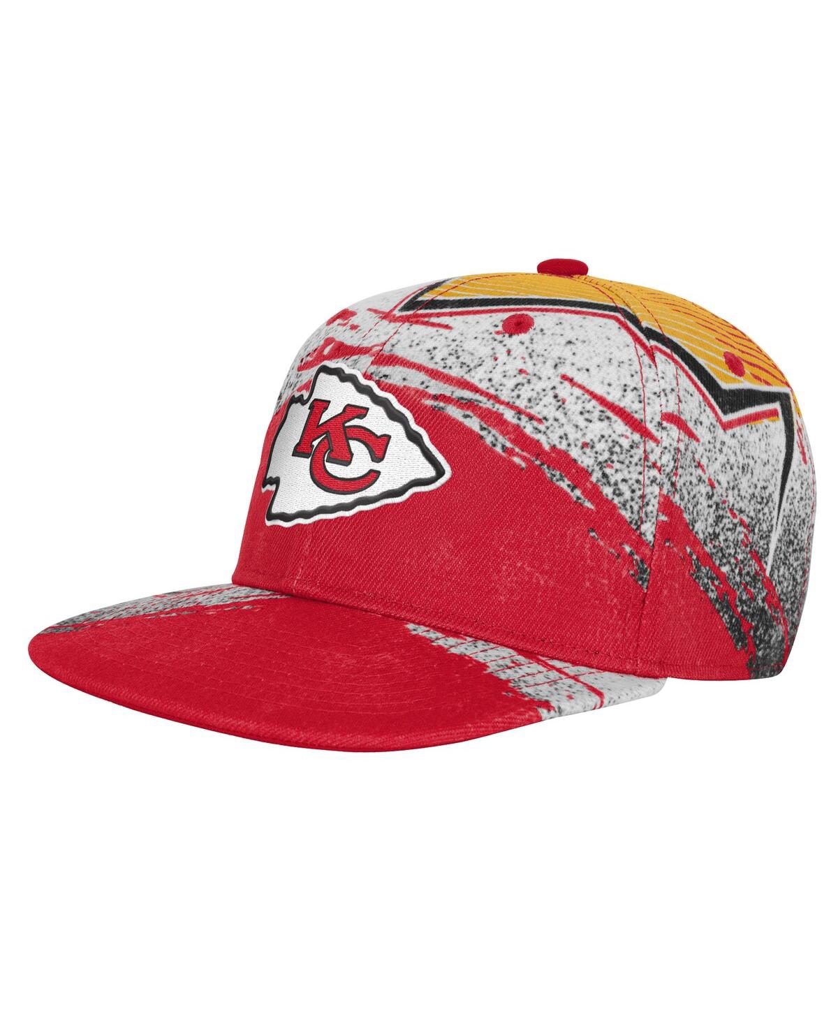 Outerstuff Big Boys And Girls Red Kansas City Chiefs Make Noise Adjustable Hat In Multi