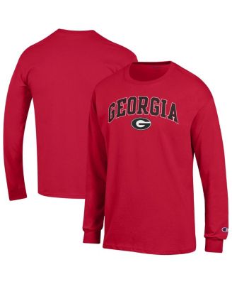 Champion - Men's Red Georgia Bulldogs Arch Over Logo Long Sleeve T-Shirt