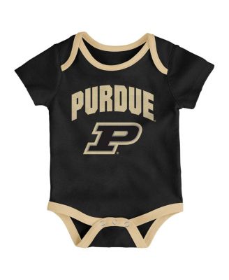 Baby Boys and Girls Purdue Boilermakers Three-Pack All Day Play Bodysuit Set