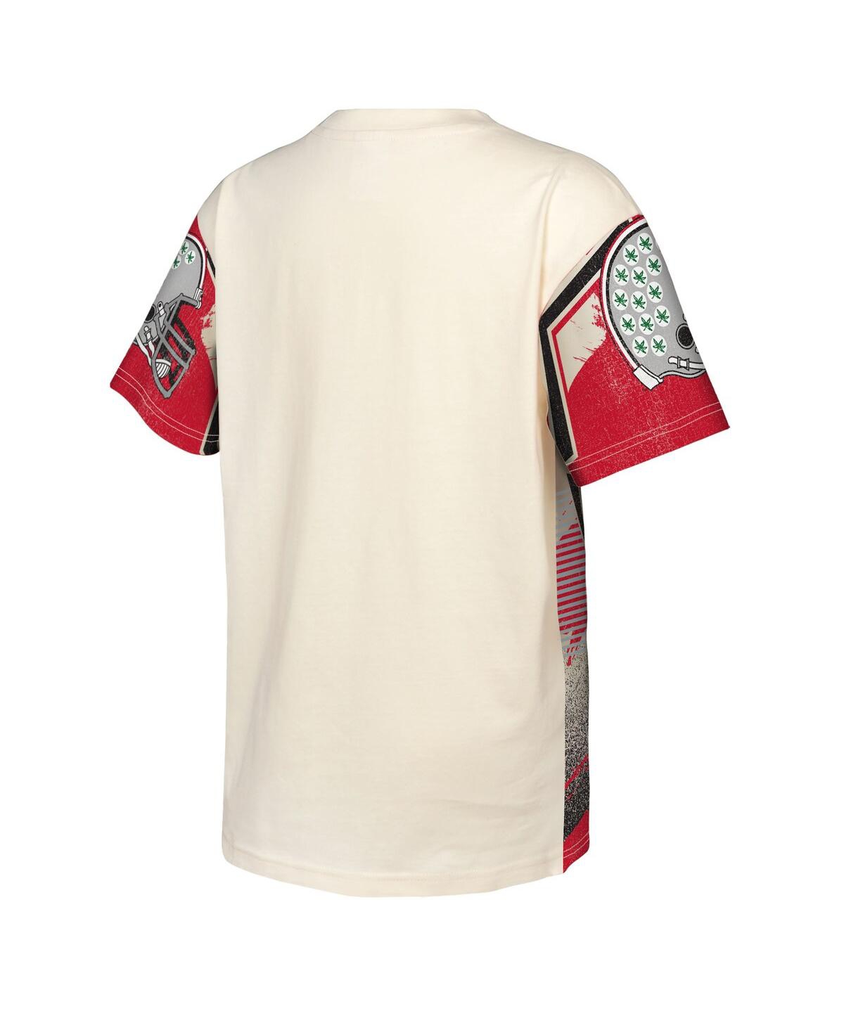 Outerstuff Big Boys And Girls Cream Ohio State Buckeyes Make Noise T-shirt In White