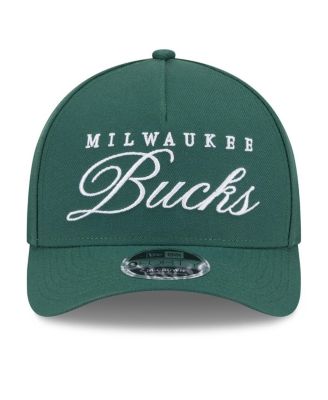 Men's Hunter Green Milwaukee Bucks 2025 NBA Draft M-Crown A-Frame 9FORTY Adjustable Hat