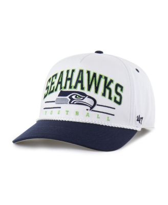 '47 Brand - Men's White/College Navy Seattle Seahawks Roscoe Two-Toned Hitch Adjustable Hat