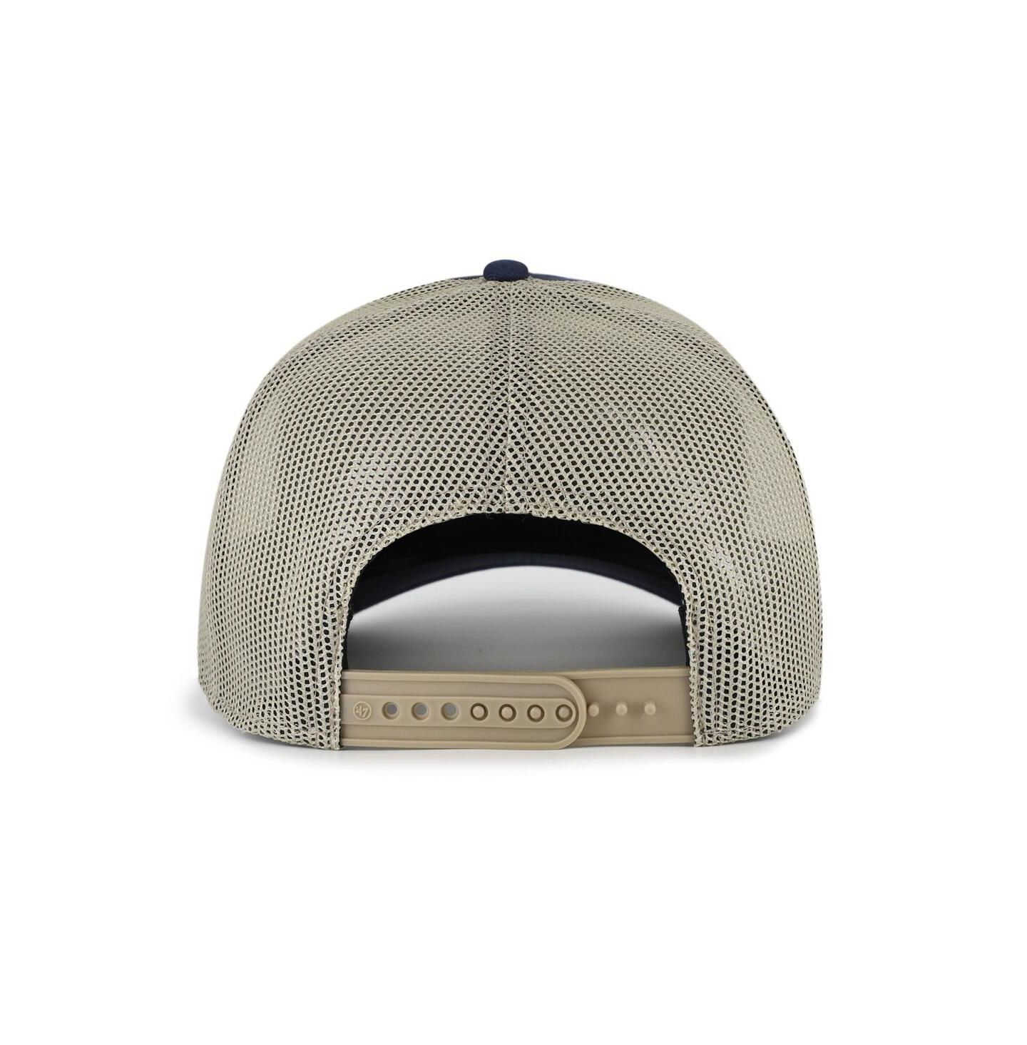 Мужская кепка '47 Brand Navy Illinois Fighting Illini Arid Adjustable Trucker Hat — фото 2