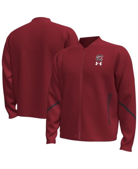 Мужская куртка Under Armour Garnet South Carolina Gamecocks Unstoppable Full-Zip Bomber