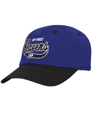 Outerstuff - Baby Boys and Girls Purple/Black Baltimore Ravens My First Tail Sweep Slouch Flex Hat