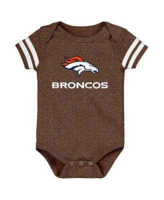 Outerstuff - Baby Boys and Girls Brown Denver Broncos Playmaker Bodysuit